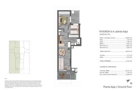 Wohnung zum Verkauf Torre de la Horadada, Alicante, Spanien 2 Schlafzimmer, 62 m2 Nr. 139838 - Foto 26