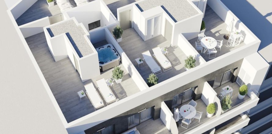 Apartament w Torrevieja, Alicante, Hiszpania 3 sypialnie, 137 mkw. nr 151594