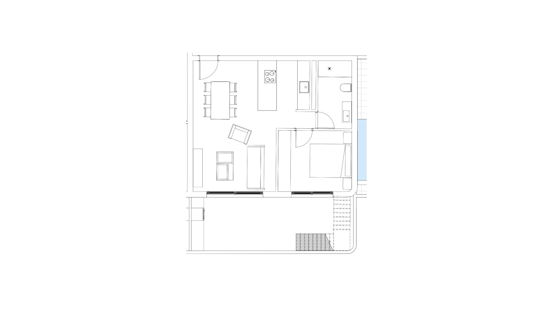 Huoneisto VITANIA, Calpe, Alicante, Espanja 1 makuuhuone, 45.93 m2 No. 146474