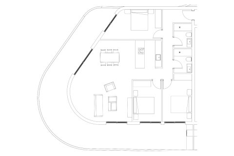 Layout 2 bedroom, 102.10 sq.m. in VITANIA in Calpe, Spain No. 146468