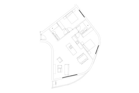 Layout 2 bedroom, 92.71 sq.m. in VITANIA in Calpe, Spain No. 146467