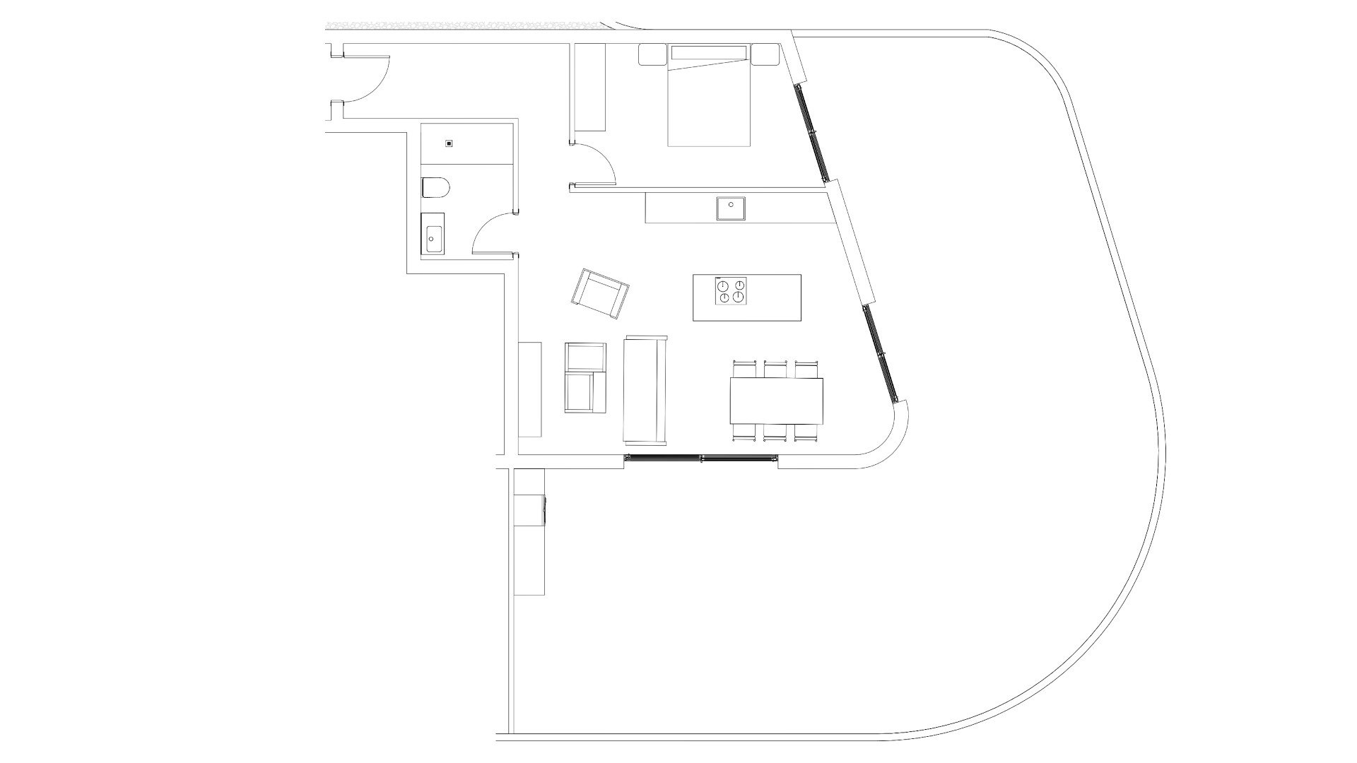 Huoneisto VITANIA, Calpe, Alicante, Espanja 1 makuuhuone, 59.47 m2 No. 146473