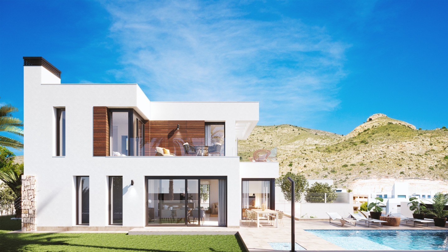 Villa en Finestrat, Alicante, España 4 dormitorios,  No. 100514