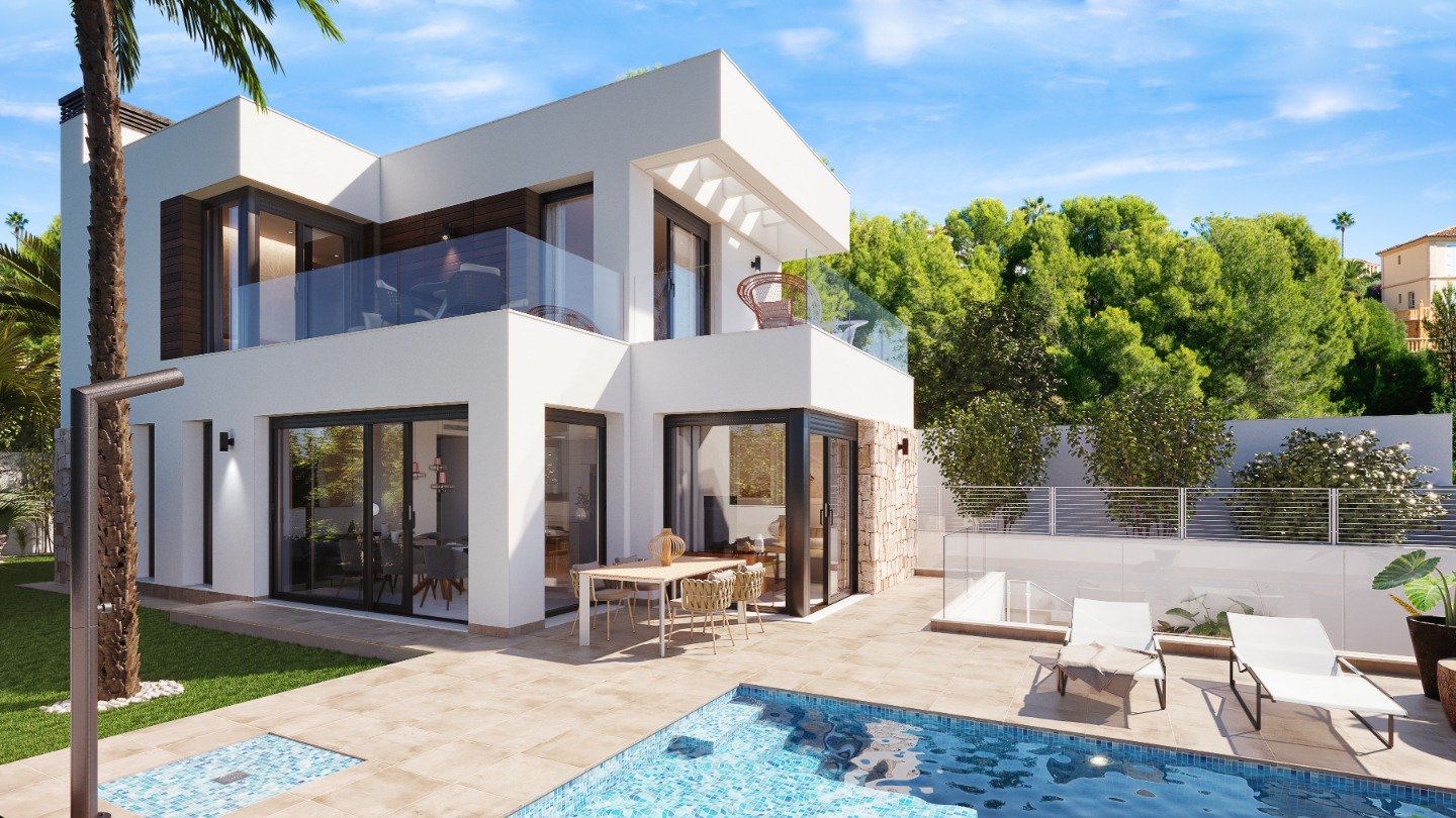 Villa en Finestrat, Alicante, España 4 dormitorios,  No. 100514