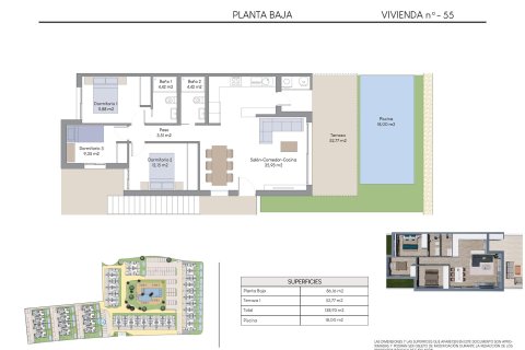Bungalow zum Verkauf Benidorm, Alicante, Spanien 3 Schlafzimmer, 86 m2 Nr. 134340 - Foto 12