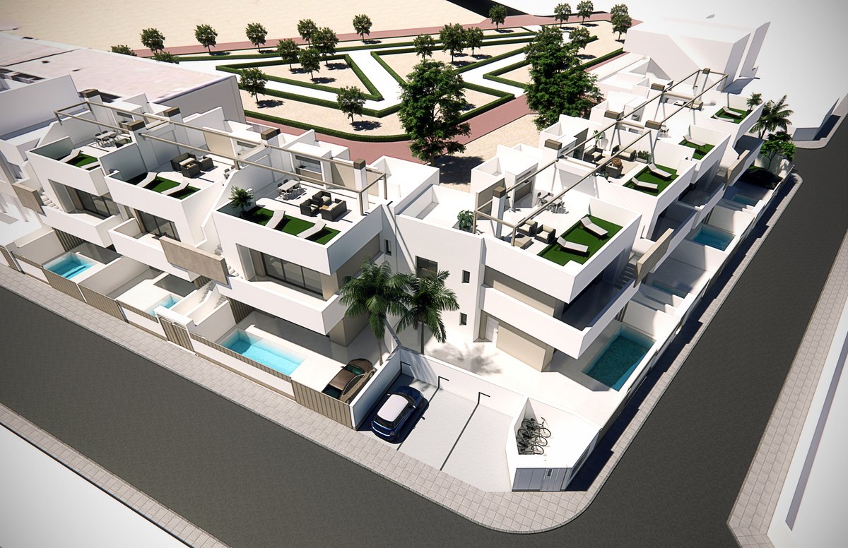 Bungalo Pilar de la Horadada, Alicante, Spānijā 3 istabas,  Nr. 182293