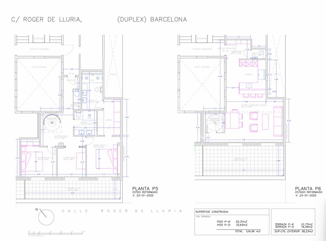 Penthauss Barcelona, Spānijā 3 istabas, 173 m2 Nr. 179122