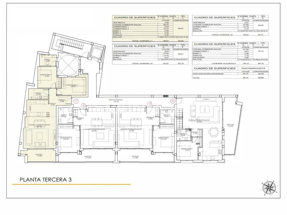 Квартира в Торревьеха, Аликанте, Испания 3 спальни, 161м2 №149950