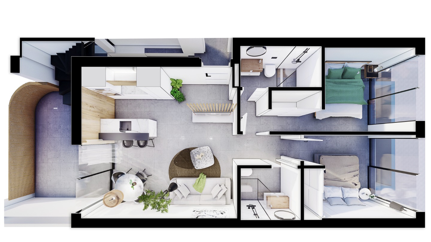 Huoneisto Lo Pagan, Murcia, Espanja 2 makuuhuonetta, 63 m2 No. 80942