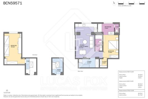 Apartamento en venta en Barcelona, España 2 dormitorios, 98 m2 No. 150302 - foto 21