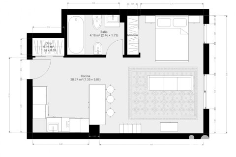 Apartamento en alquiler en Vigo, Pontevedra, España 52 m2 No. 195755 - foto 21