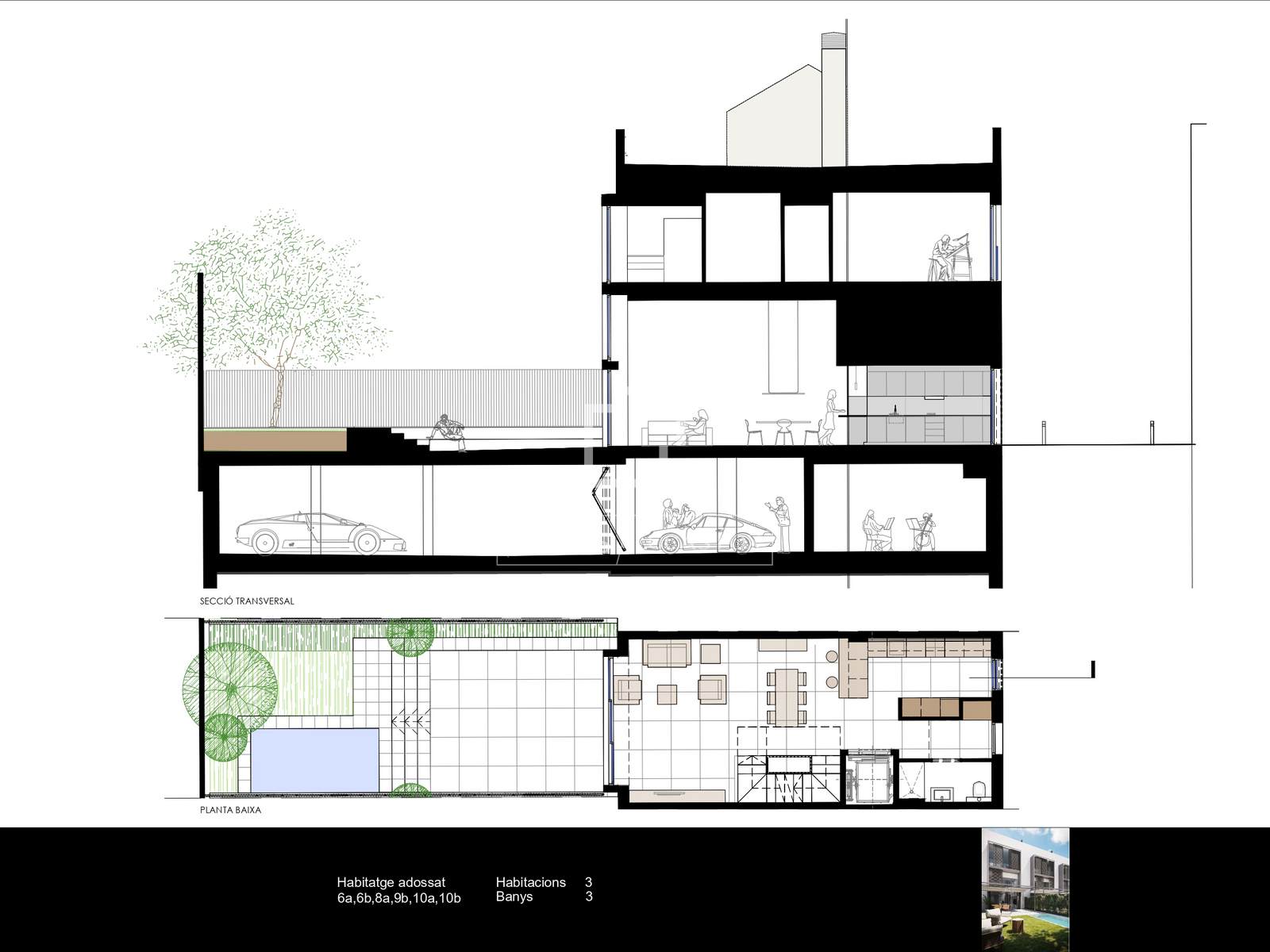 Huvila Barcelona, Espanja 3 makuuhuonetta, 174 m2 No. 192772
