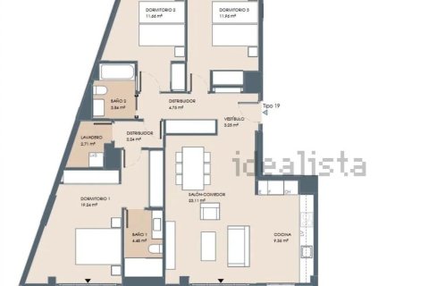 Huoneisto myytävänä Valencia, Espanja, 2 makuuhuonetta, 118 m2 No. 168008 - kuva 6