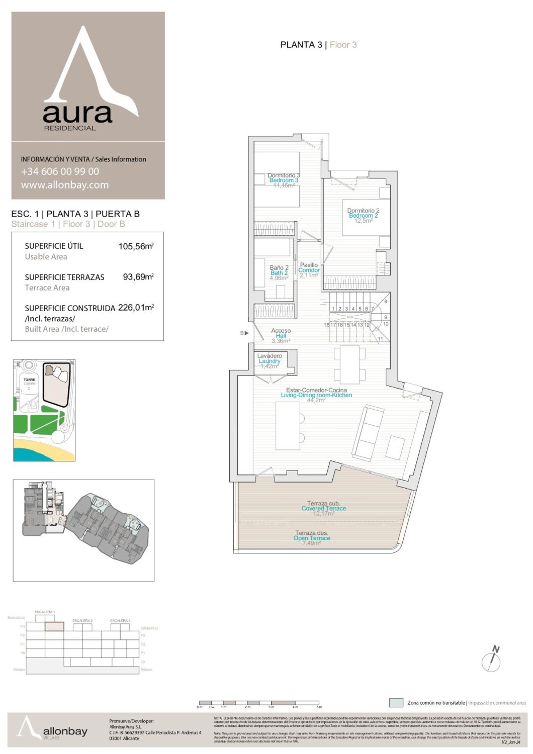 Penthouse w Villajoyosa, Alicante, Hiszpania 3 sypialnie, 226 mkw. nr 168014