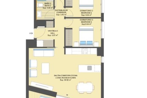 Apartamento en venta en Campoamor, Alicante, España 3 dormitorios, 122 m2 No. 75704 - foto 9