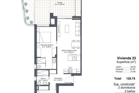 Продажа бунгало в Сьюдад Кесада, Аликанте, Испания 2 спальни, 73м2 №180884 - фото 23