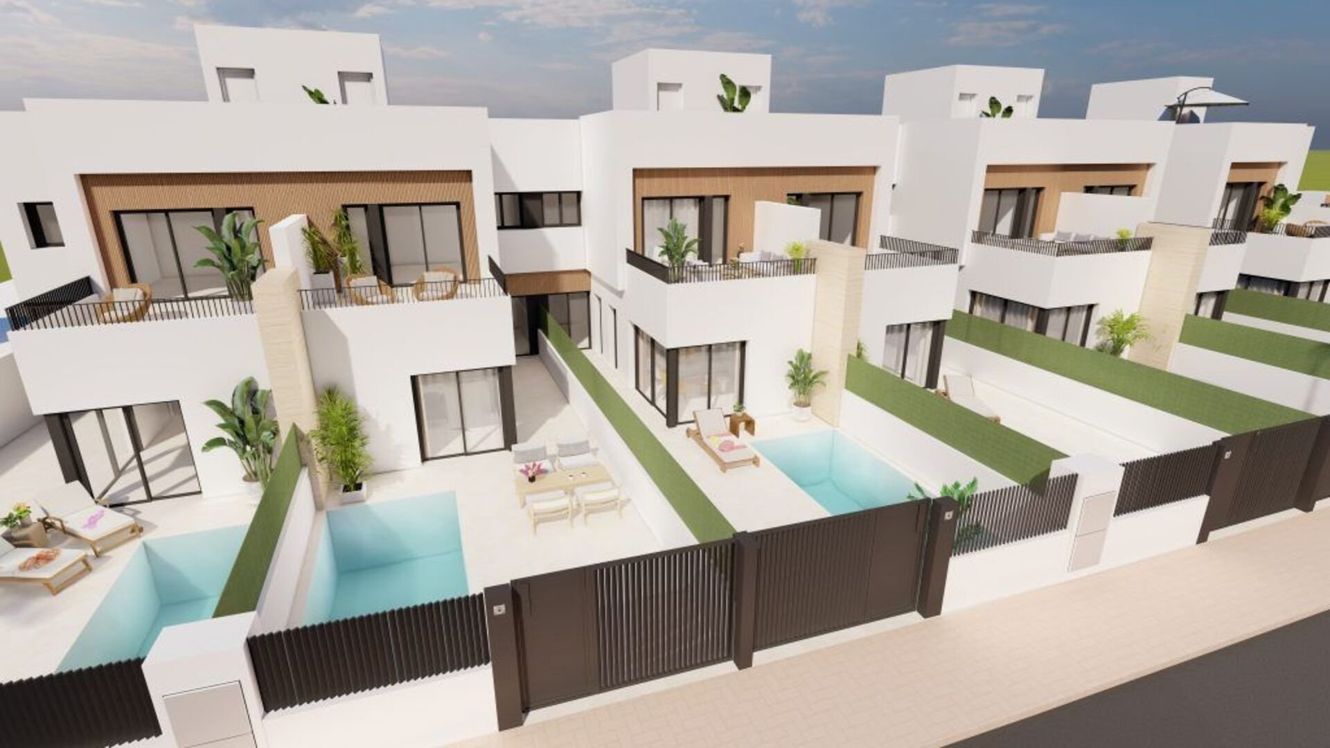 Villa i Residencial Rosa Morada, Murcia, Spanien 3 sovrum, 125.55 kvm. Nr. 148433