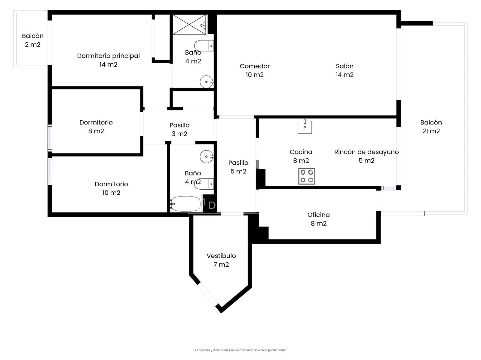 Appartamento a Sitges, Barcelona, Spagna 4 camere da letto, 102 mq. N° 161387