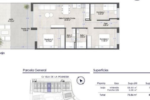Wohnung zum Verkauf in Santiago de la Ribera, Murcia, Spanien 3 Schlafzimmer, 84 m2 Nr. 137602 - Foto 22