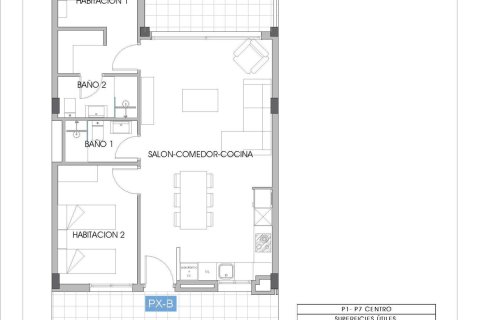 Продажа квартиры Кала де Финестрат, Аликанте, Испания 2 спальни, 81м2 №137604 - фото 8