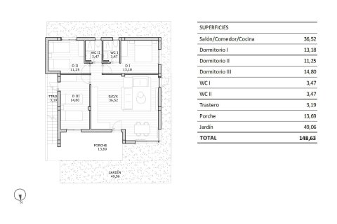 Bungalo pārdošanā San Miguel de Salinas, Alicante, Spānijā 3 istabas, 82 m2 Nr. 133996 - attēls 11