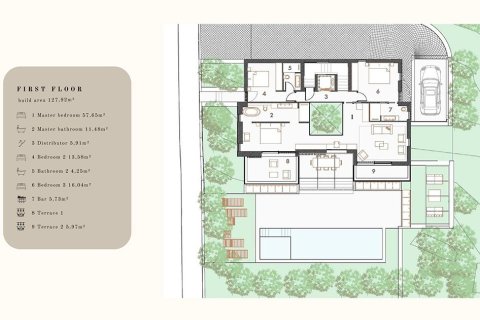 Villa en venta en Bendinat, Mallorca, España 4 dormitorios, 484 m2 No. 143462 - foto 8