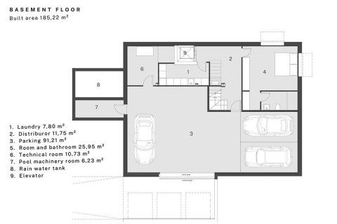 Villa en venta en Bendinat, Mallorca, España 5 dormitorios, 501 m2 No. 143460 - foto 19