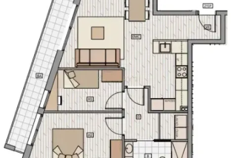 Dzīvoklis pārdošanā Badalona, Barcelona, Spānijā 2 istabas, 63.77 m2 Nr. 167036 - attēls 3