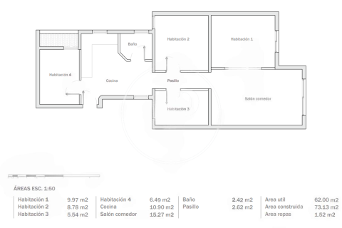 Apartamento en venta en Barcelona, España 3 dormitorios, 73 m2 No. 141061 - foto 21
