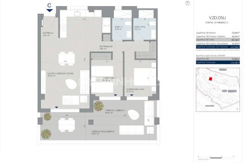 Kattohuoneisto myytävänä Estepona, Malaga, Espanja, 2 makuuhuonetta, 81 m2 No. 179481 - kuva 8