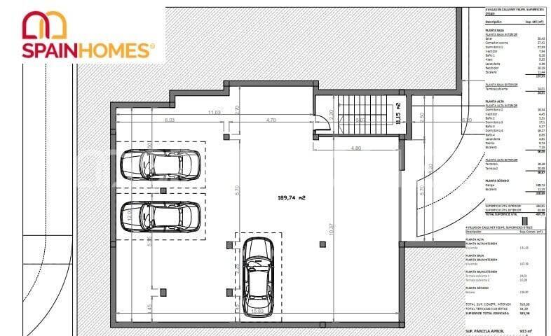 Villa in Finestrat, Alicante, Spanien 4 Schlafzimmer, 435 m2 Nr. 60788