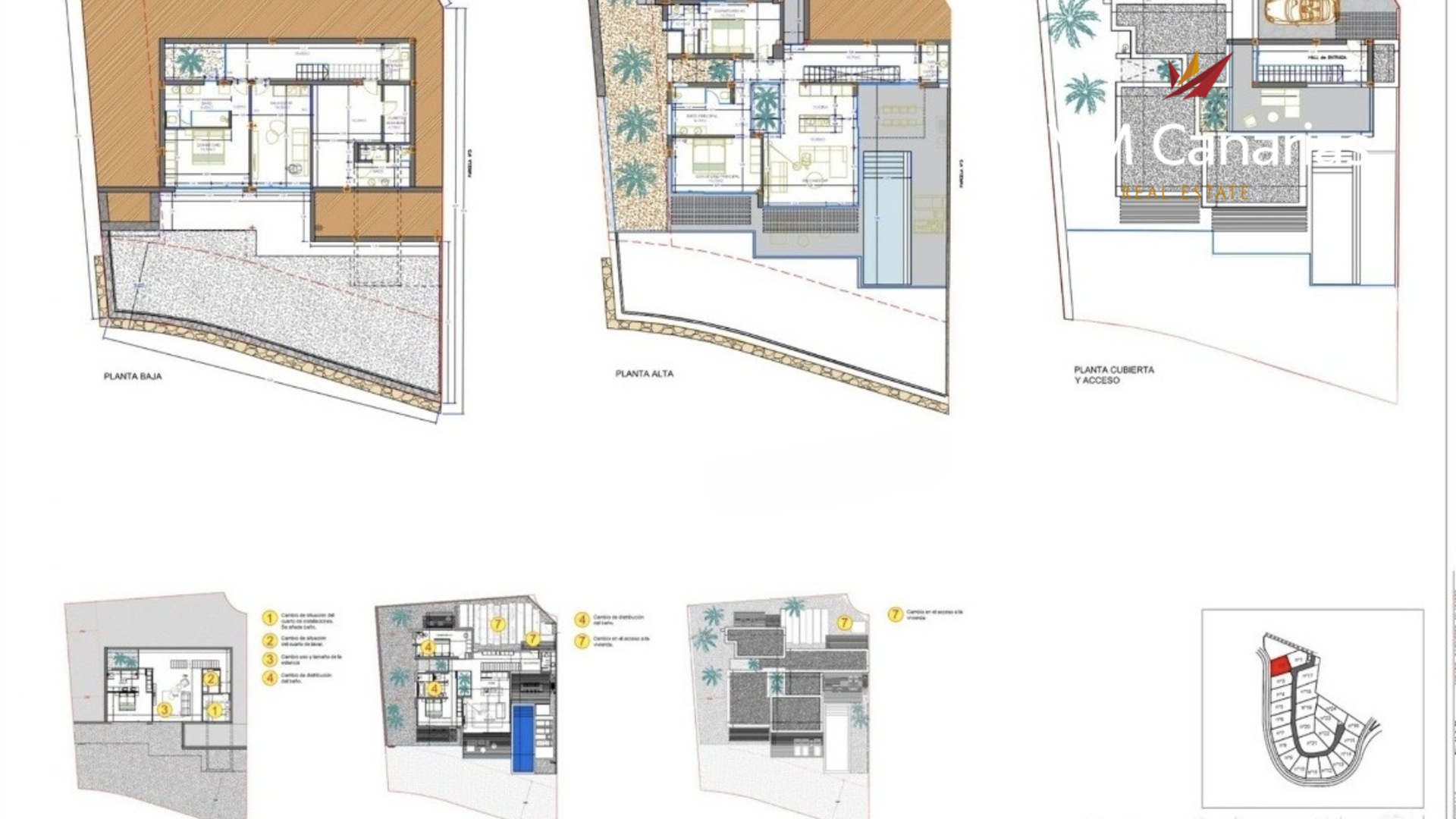 Villa a San Eugenio, Tenerife, Spagna 4 camere da letto, 260 mq. N° 178295