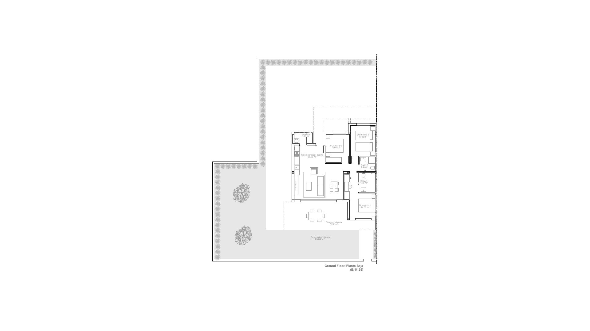 Apartment in HIGUERICAS BEACH, Pilar de la Horadada, Alicante, Spa, 3 bedrooms, 108.62 sq.m. No. 166850