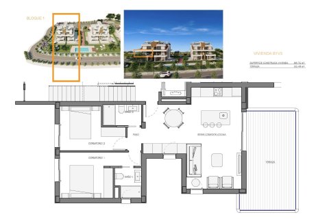Apartamento en venta Fuente Alamo, Murcia, España 2 dormitorios, 88 m2 No. 137163 - foto 12