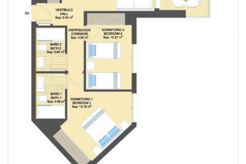 Huoneisto myytävänä Campoamor, Alicante, Espanja, 2 makuuhuonetta, 97 m2 No. 116519 - kuva 13