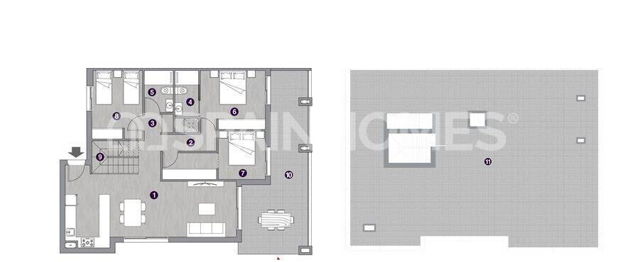 Penthouse w Torrevieja, Alicante, Hiszpania 3 sypialnie, 100 mkw. nr 167923