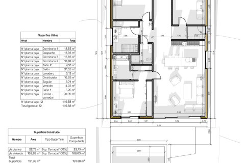 Hus till salu i Llagostera, Girona, Spanien 4 rum, 168 kvm. Nr. 143862 - foto 24