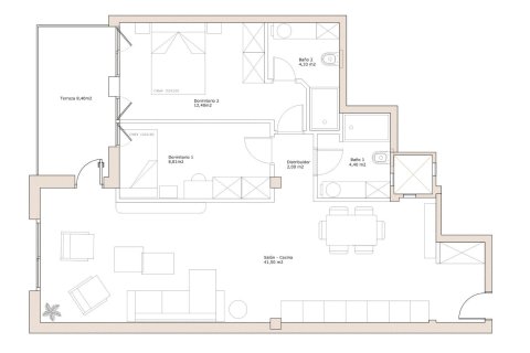 Apartamento en venta en Madrid, España 2 dormitorios, 115 m2 No. 141386 - foto 26