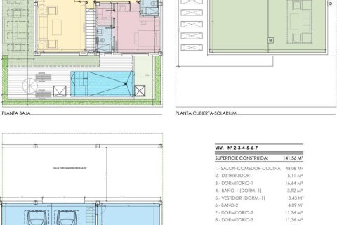 Villa till salu i Torrevieja, Alicante, Spanien 3 sovrum, 141.56 kvm. Nr. 141385 - foto 8