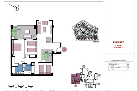 Penthäuser zum Verkauf in Pilar de la Horadada, Alicante, Spanien 3 Schlafzimmer, 106 m2 Nr. 171320 - Foto 7