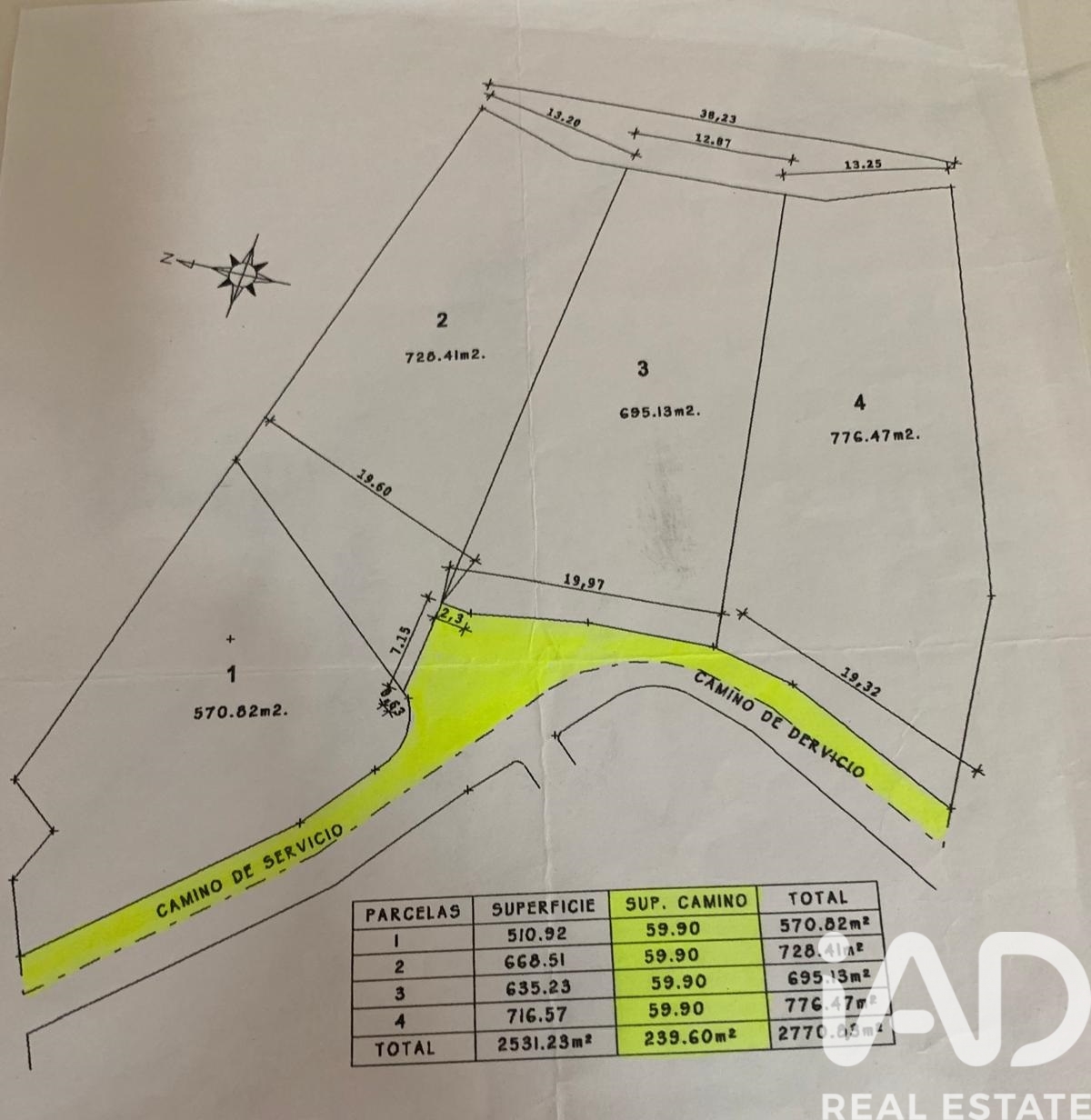 Parcela en Alguazas, Murcia, España 700 m2 No. 185242