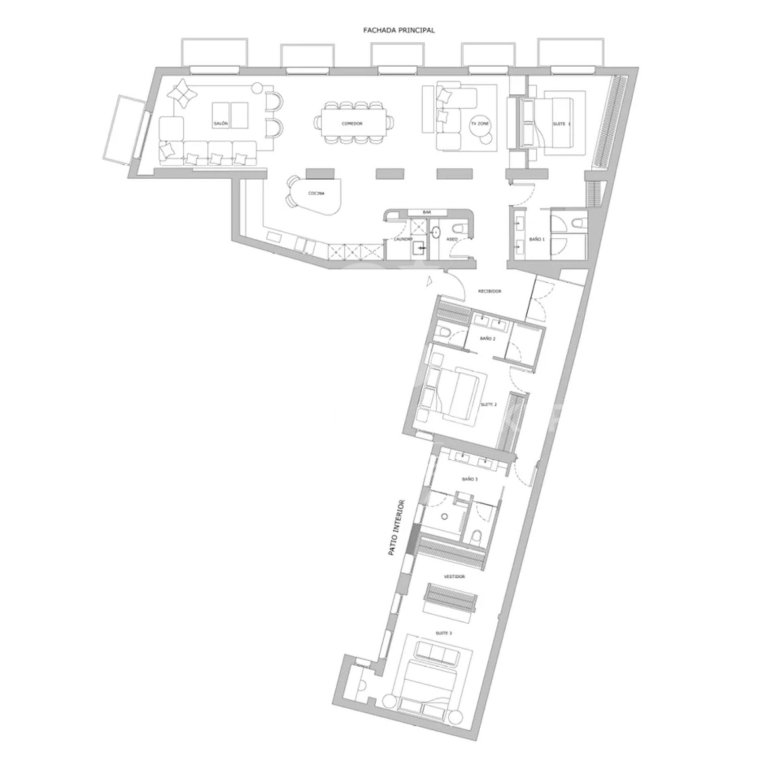 Apartament w Madrid, Hiszpania 3 sypialnie, 234 mkw. nr 179134