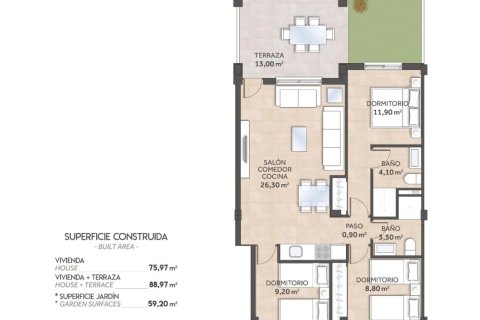 Bungalow San Miguel de Salinas, Alicante, Hiszpania 3 sypialnie, 75 mkw. nr 134073 – zdjęcie 17