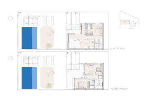 Villa till salu i San Pedro del Pinatar, Murcia, Spanien 3 sovrum, 125 kvm. Nr. 170899 - foto 8