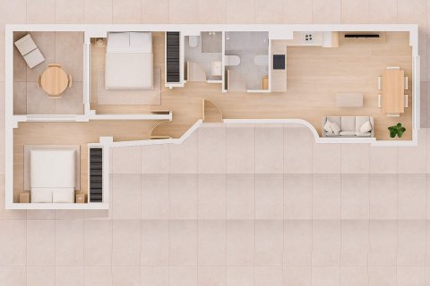 Dzīvoklis Alicante, Spānijā 2 istabas, 61 m2 Nr. 154568