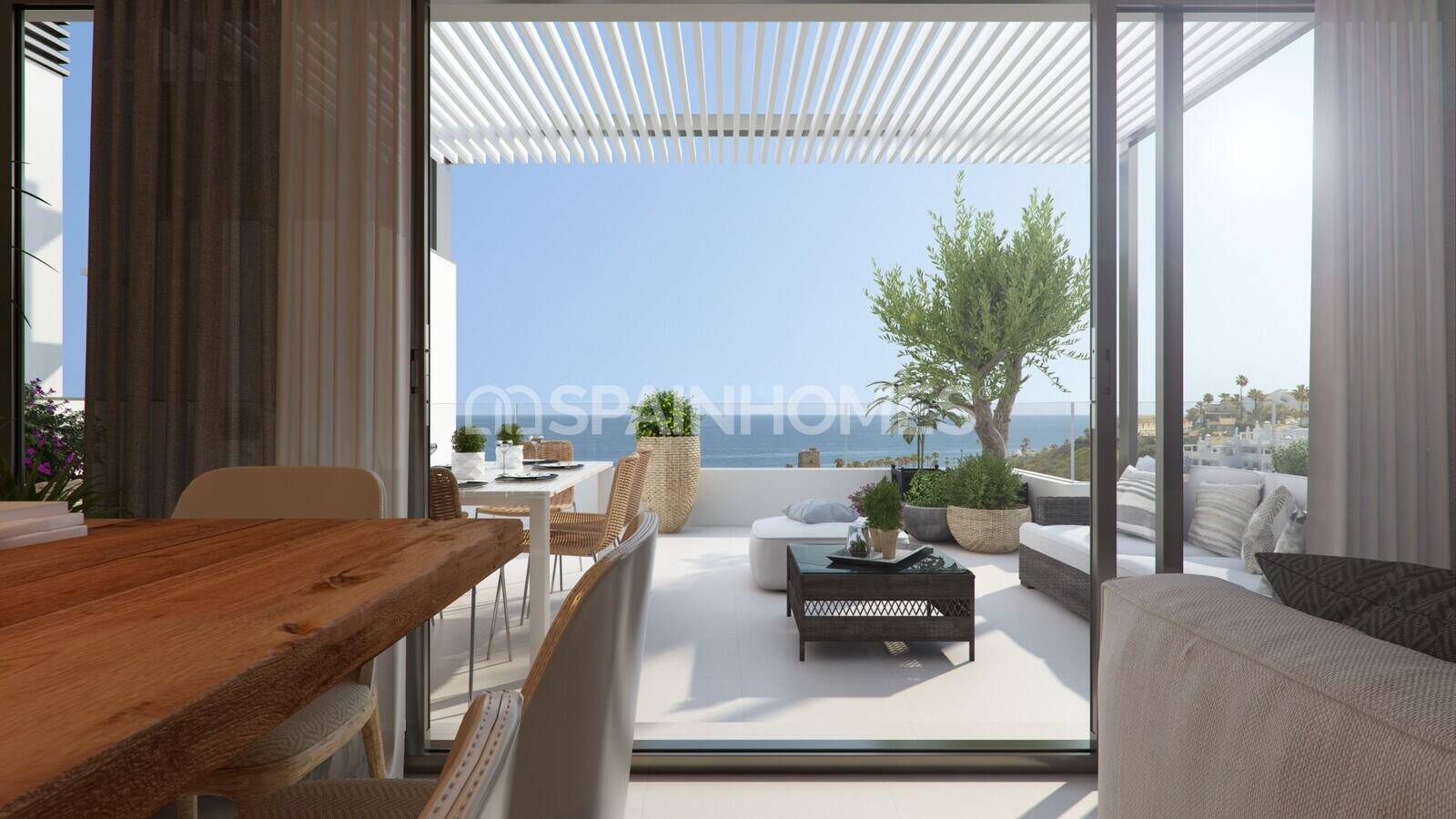 Lägenhet i Casares, Malaga, Spanien 2 sovrum, 77 kvm. Nr. 155893