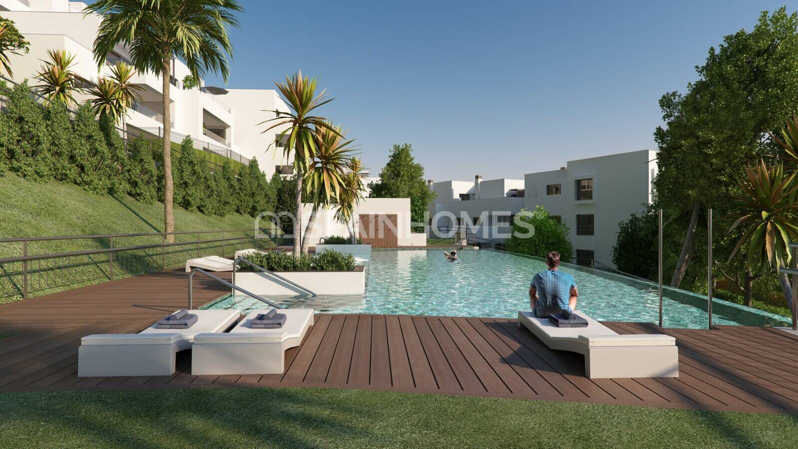 Lägenhet i Casares, Malaga, Spanien 2 sovrum, 77 kvm. Nr. 155893