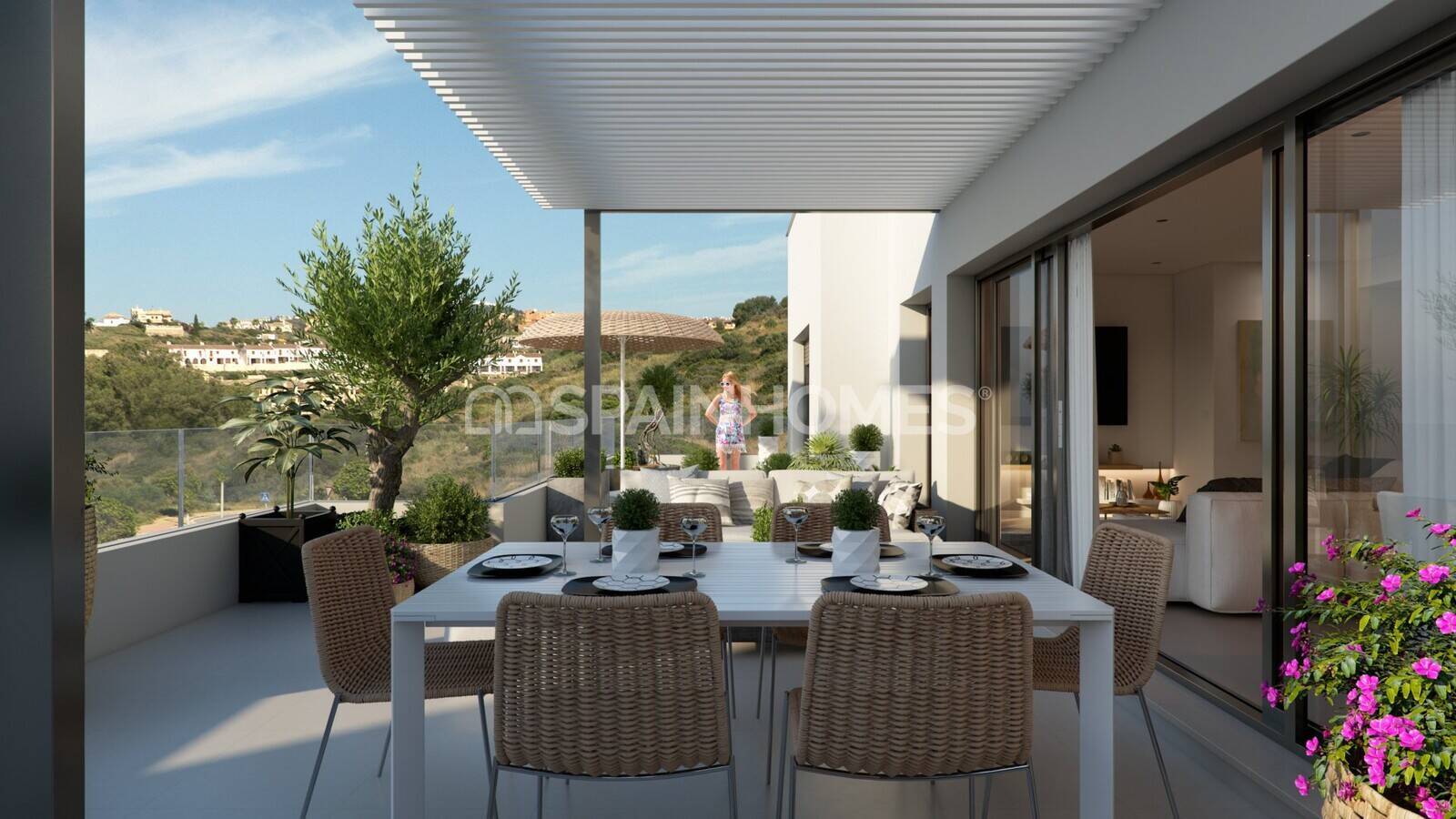 Lägenhet i Casares, Malaga, Spanien 2 sovrum, 77 kvm. Nr. 155893