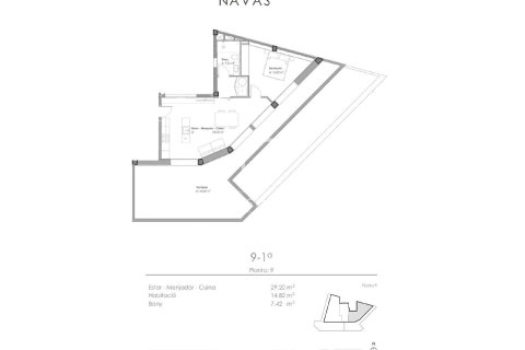 Penthouse w Barcelona, Hiszpania 1 sypialnia, 64 mkw. nr 150811 – zdjęcie 12