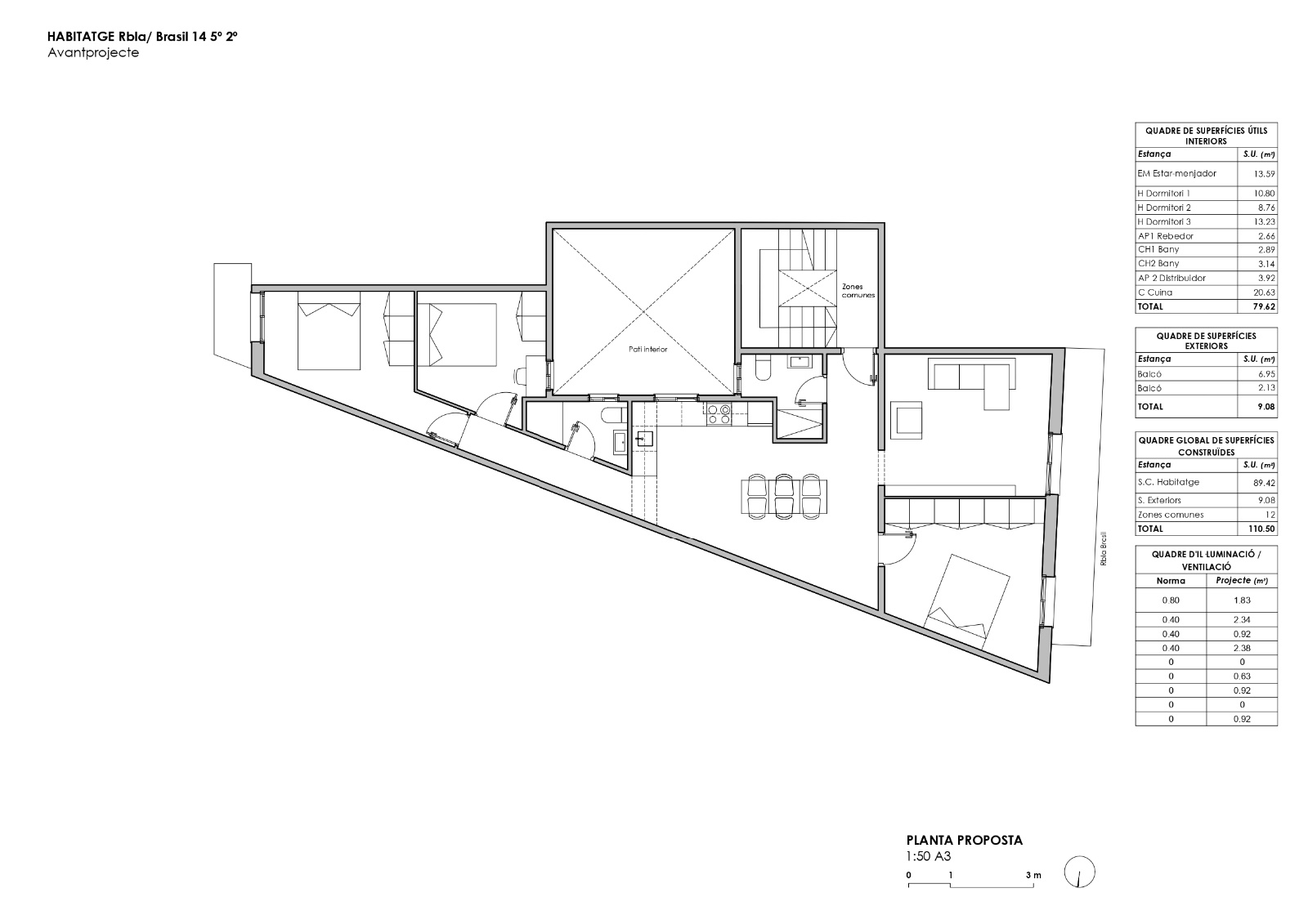 Huoneisto Barcelona, Espanja 4 makuuhuonetta, 111 m2 No. 148884
